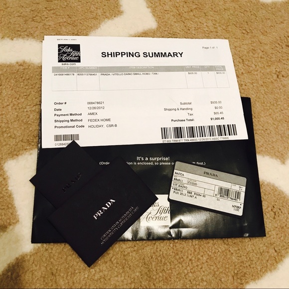 Prada Tan Leather Hobo Bag - Picture 7 of 8